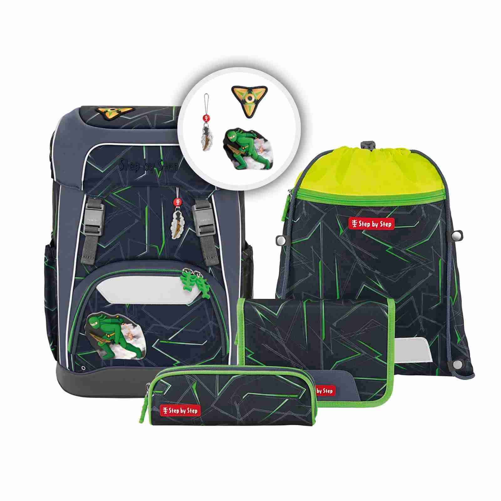 Step by Step GIANT Schulrucksack-Set "Ninja Kimo", 5-teilig