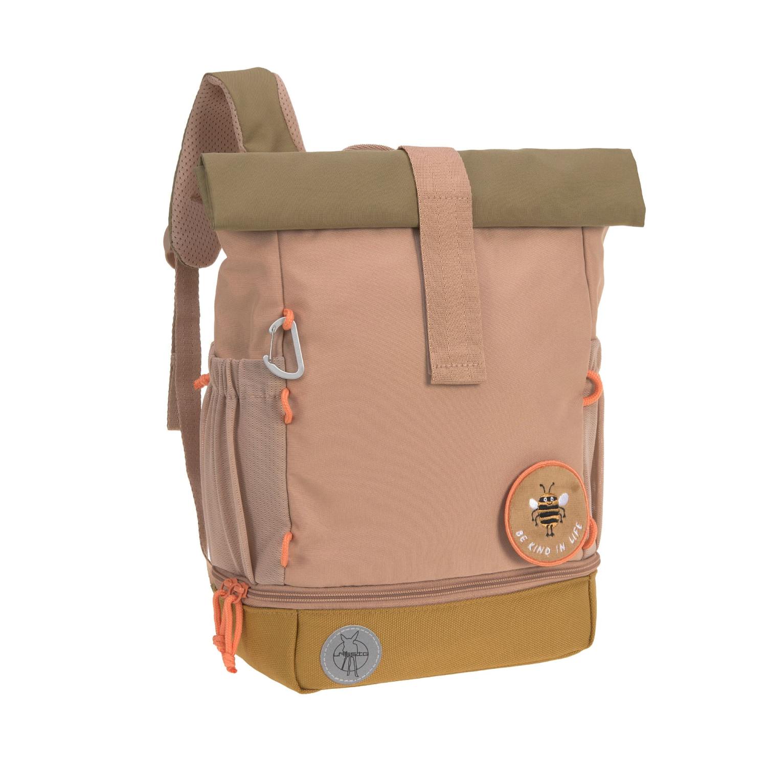 Lässig Kindergartenrucksack Rolltop - Nature, Nature hazelnut