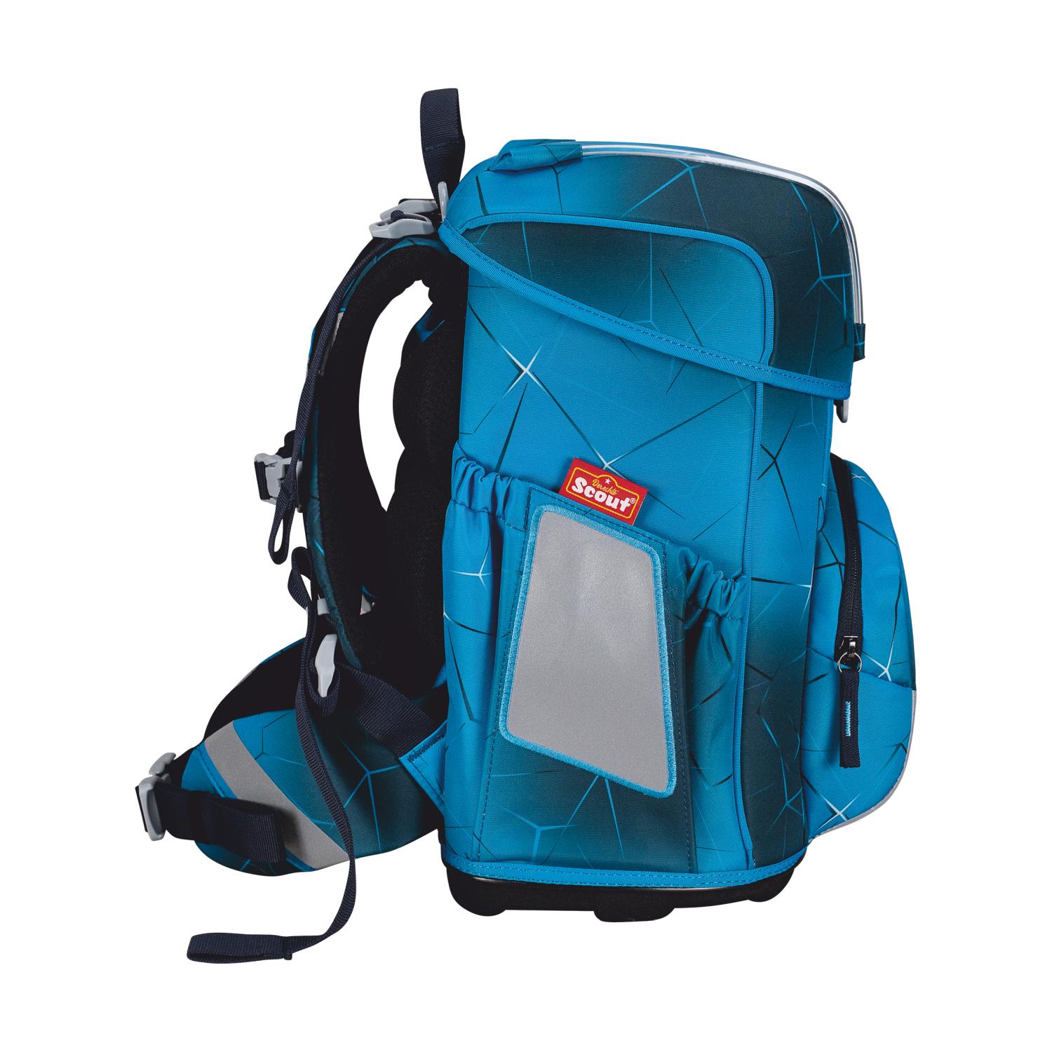 Scout Neo Schulranzen-Set 4 teilig Exklusiv Safety Light Polar Blue