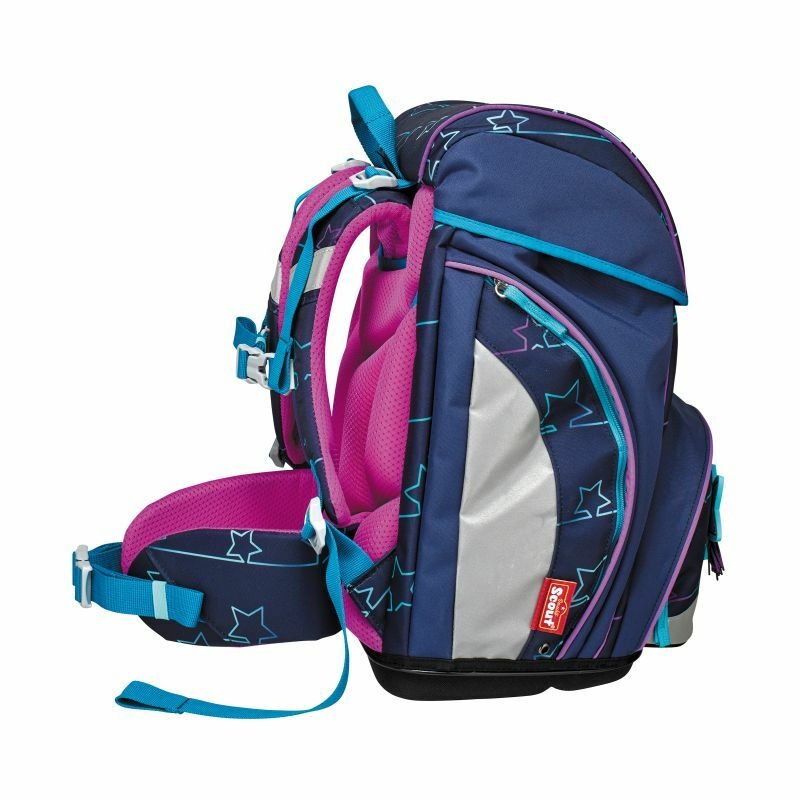 Scout Alpha Blue Star Schulranzen-Set 4-teilig