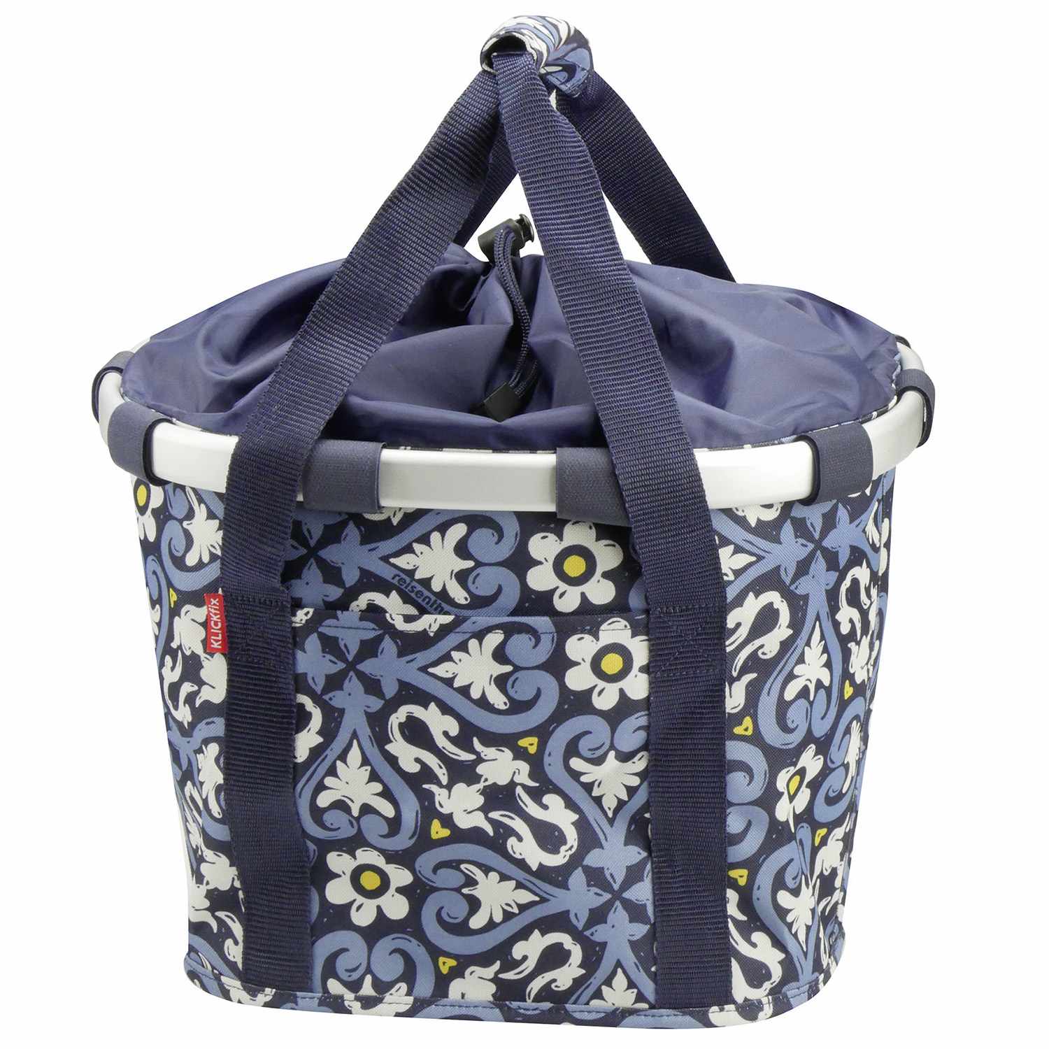 KLICKfix Fahrradkorb BIKEBASKET FLORAL 1