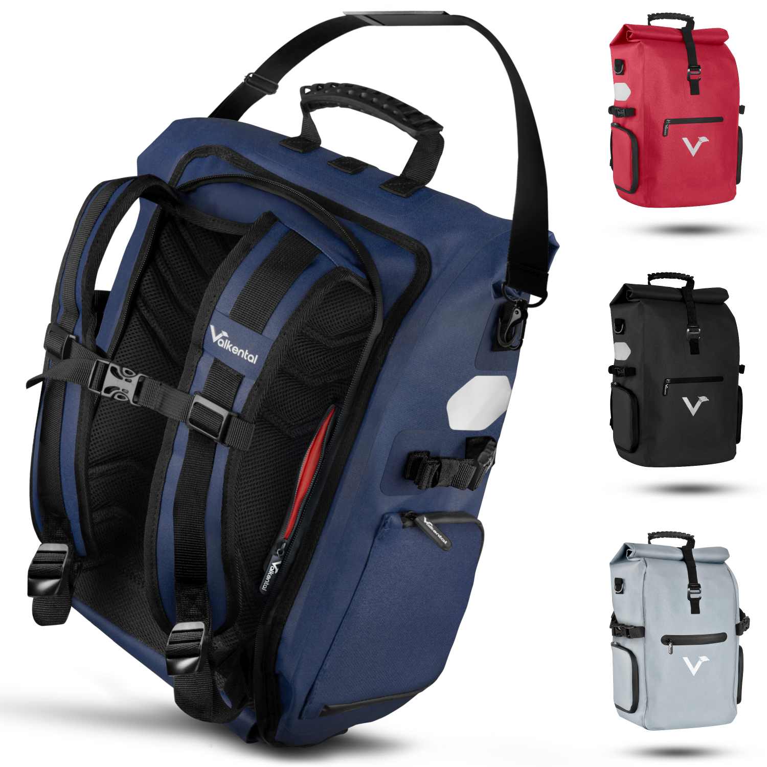 Valkental ValkPro 3in1 Fahrradtasche - Blau