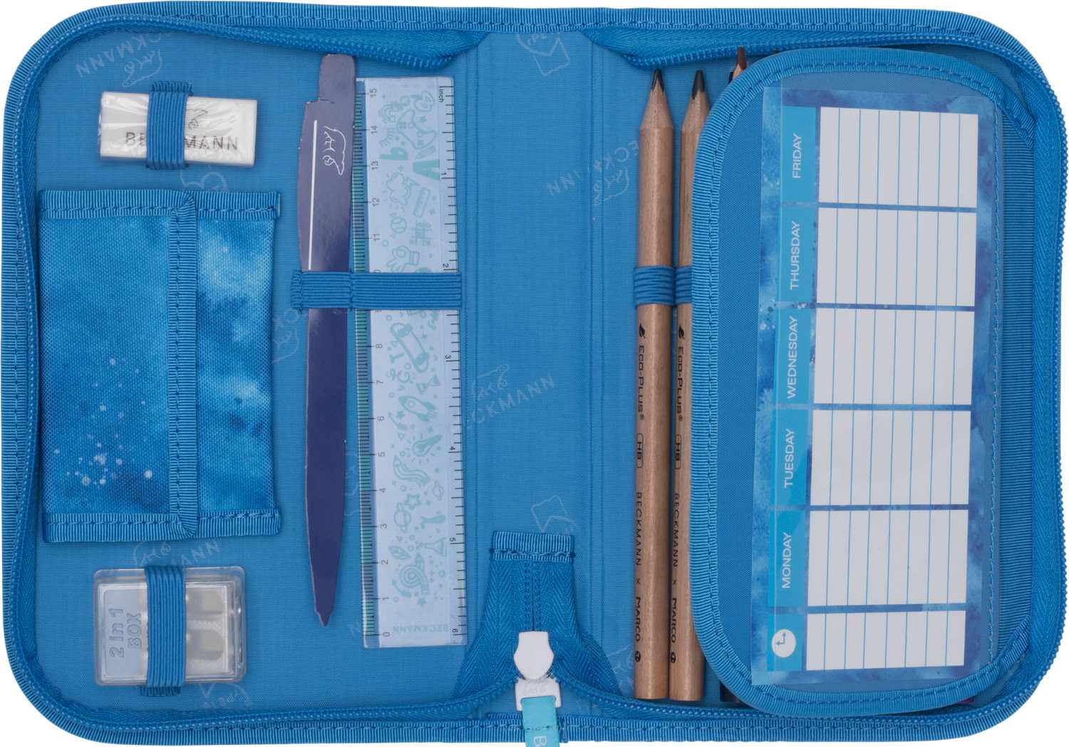 Beckmann Schulranzenset Classic 22 - 6-Tlg. Set Ocean