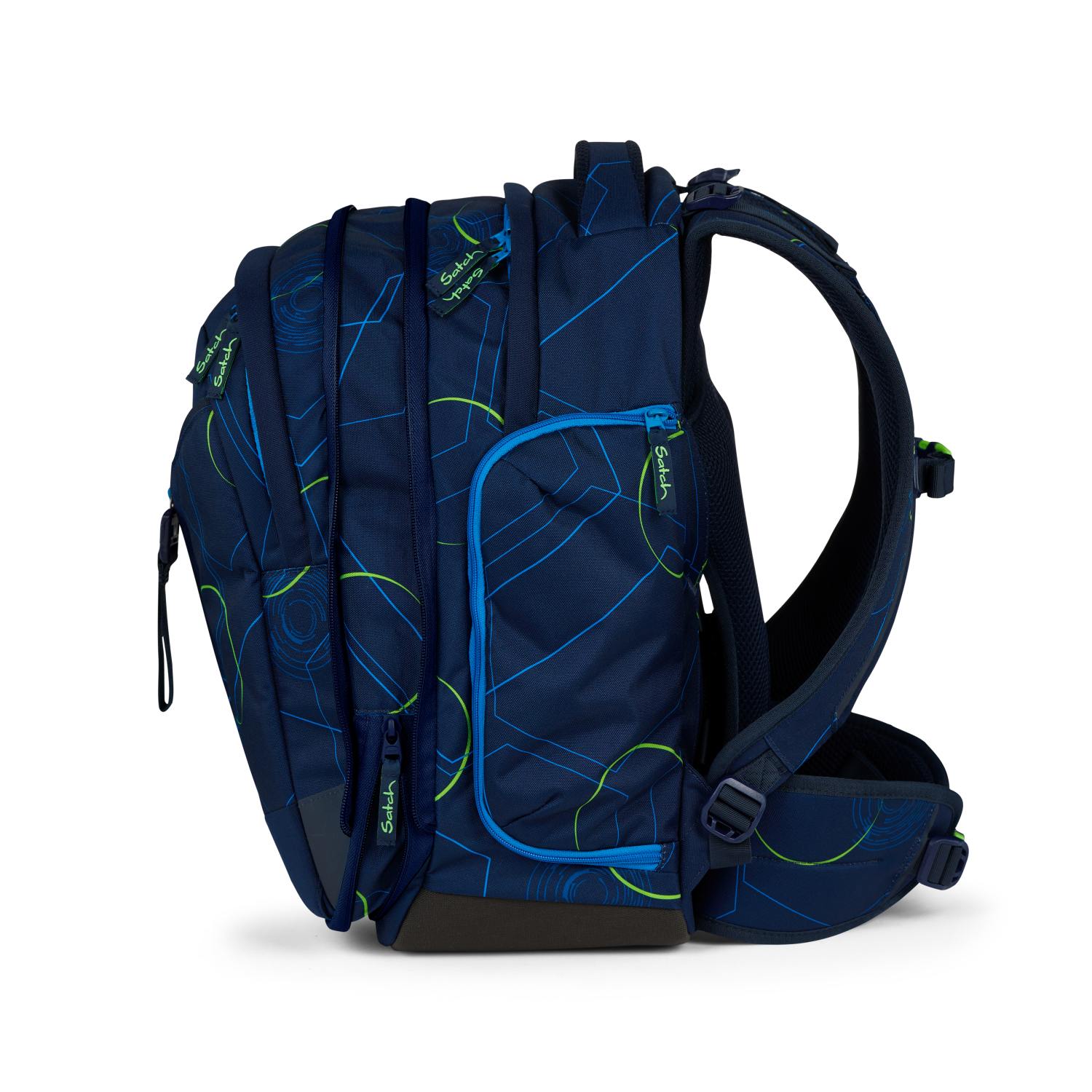 Satch match Schulrucksack Blue Tech