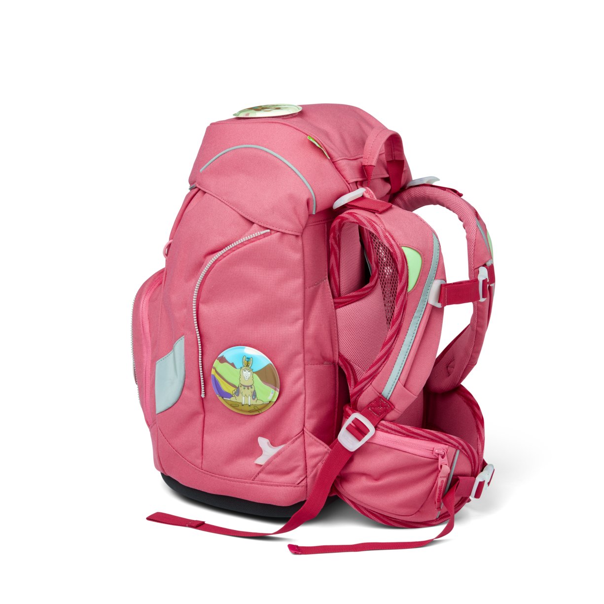 ergobag pack Schulrucksack-Set lamas in Bärjamas ECO HERO