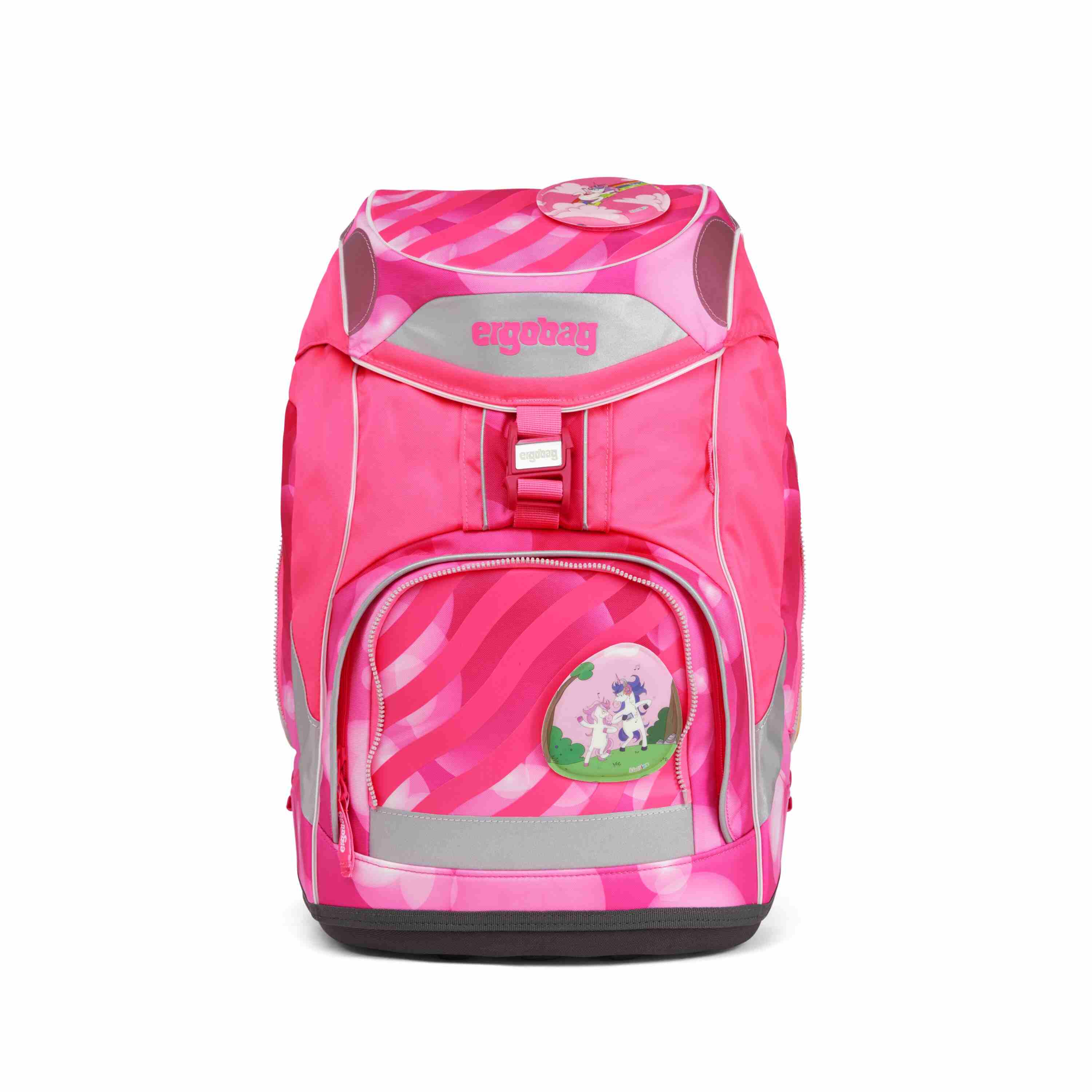 ergobag pack Schulrucksack-Set KuntBärbuntes Einhorn