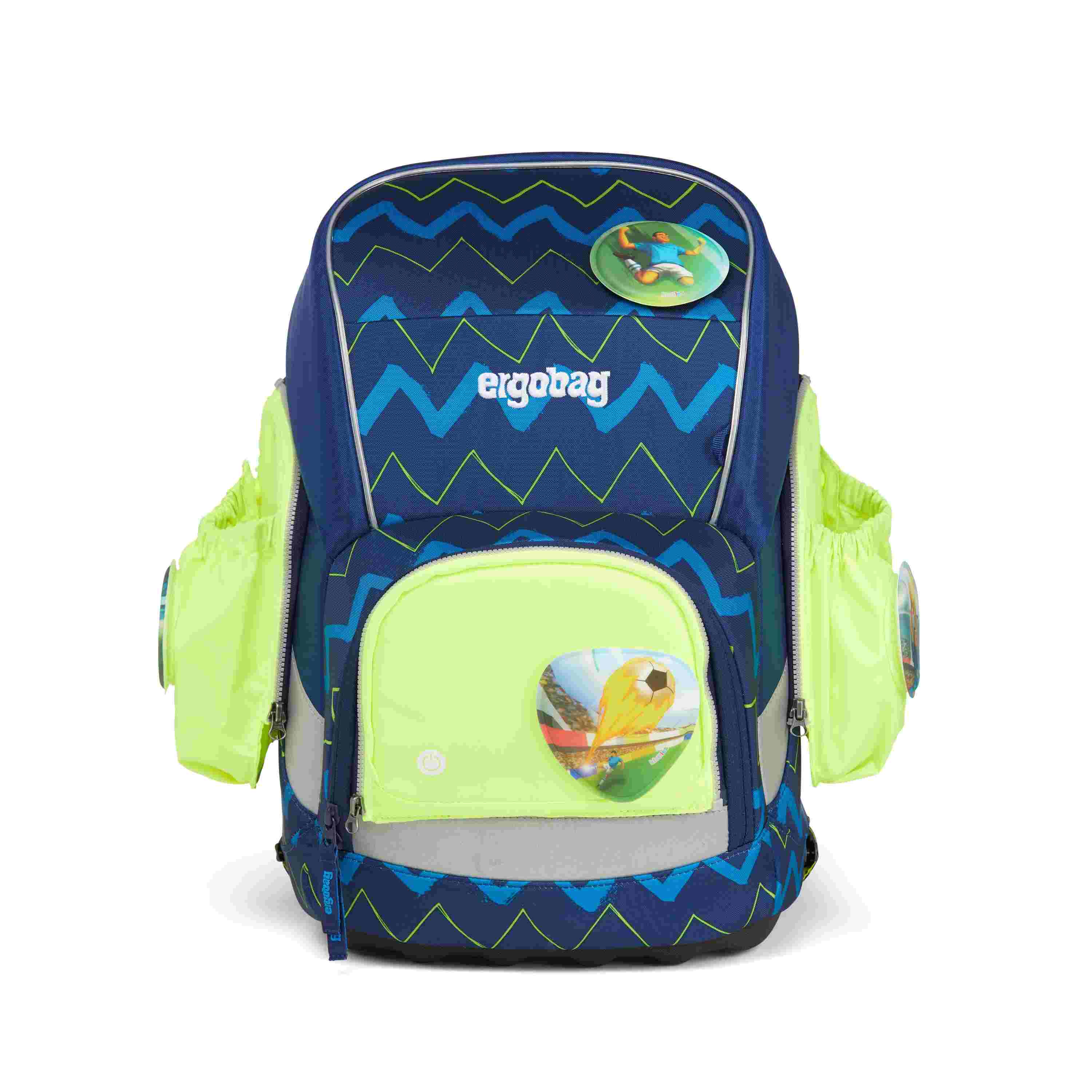 ergobag Fluo LED Seitentaschen Zip-Set Gelb