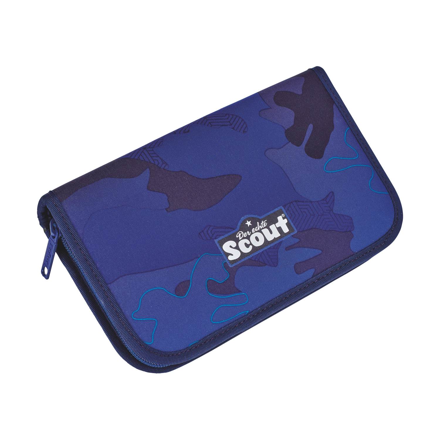 Scout Genius Schulranzen-Set 4 teilig DIN Blue Police