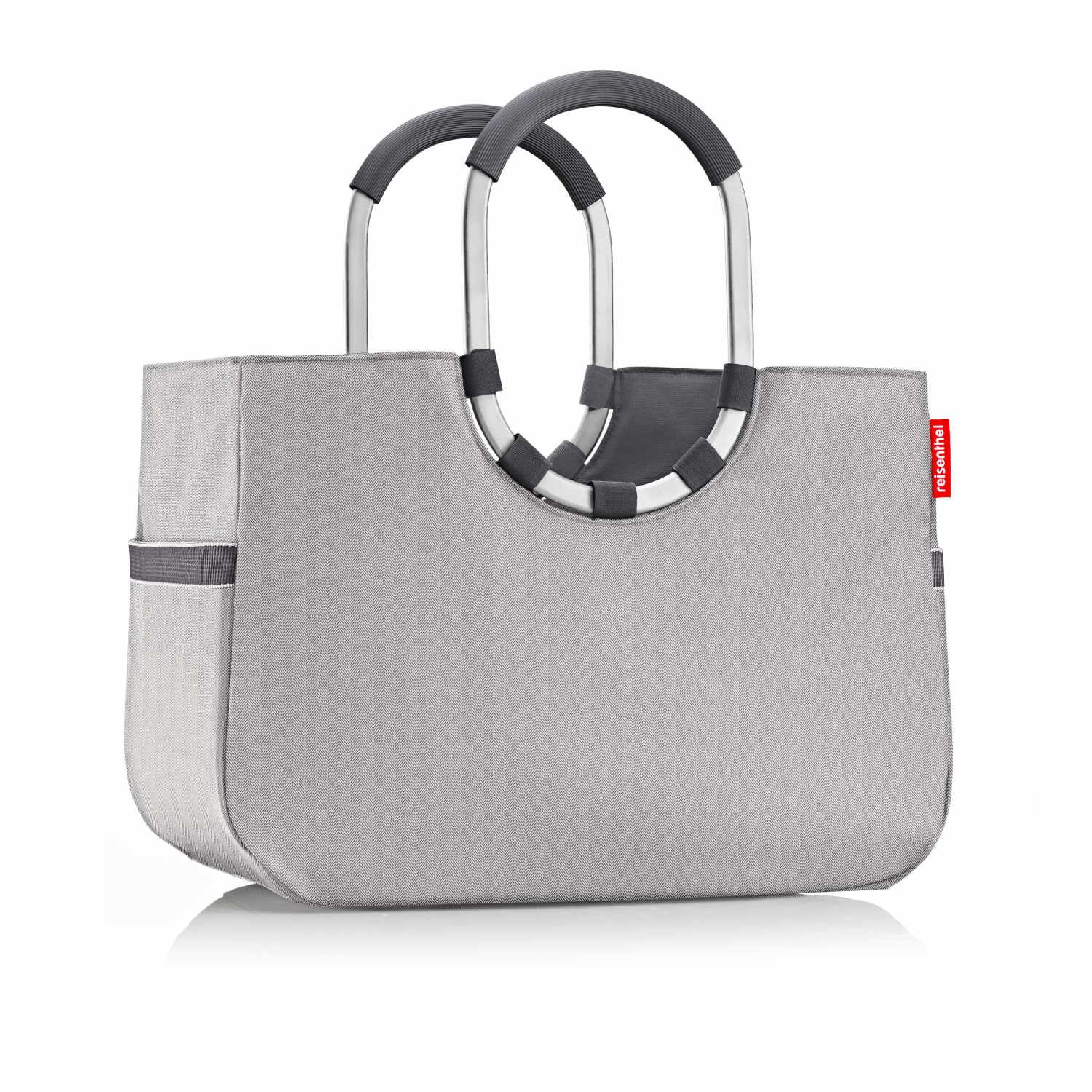 reisenthel Einkaufstasche loopshopper L herringbone grey