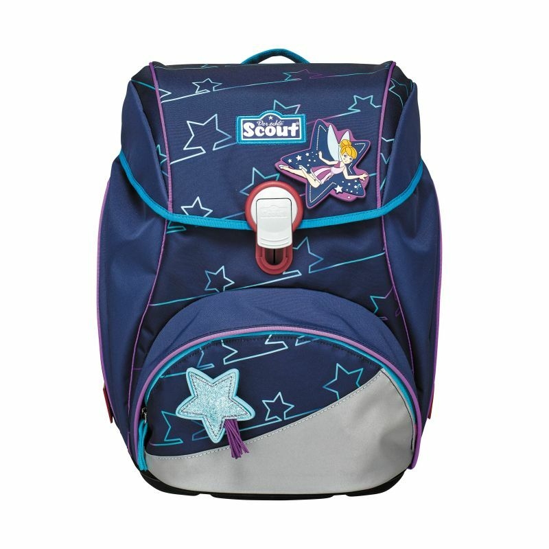 Scout Alpha Blue Star Schulranzen-Set 4-teilig