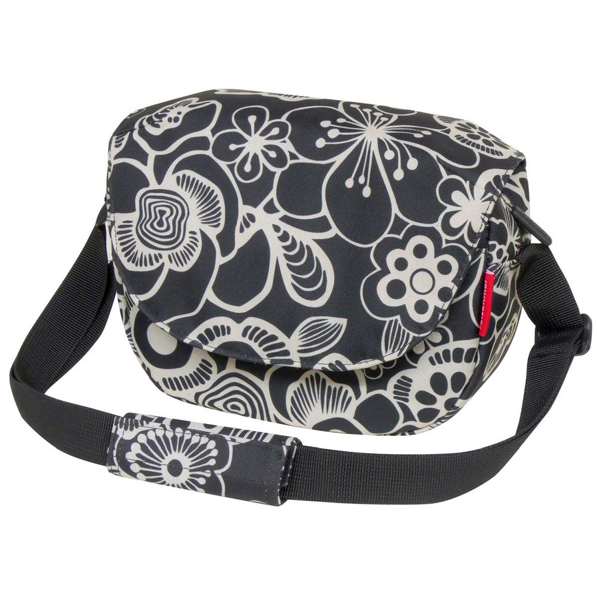 KLICKfix Lenkertasche FUNBAG fleur schwarz