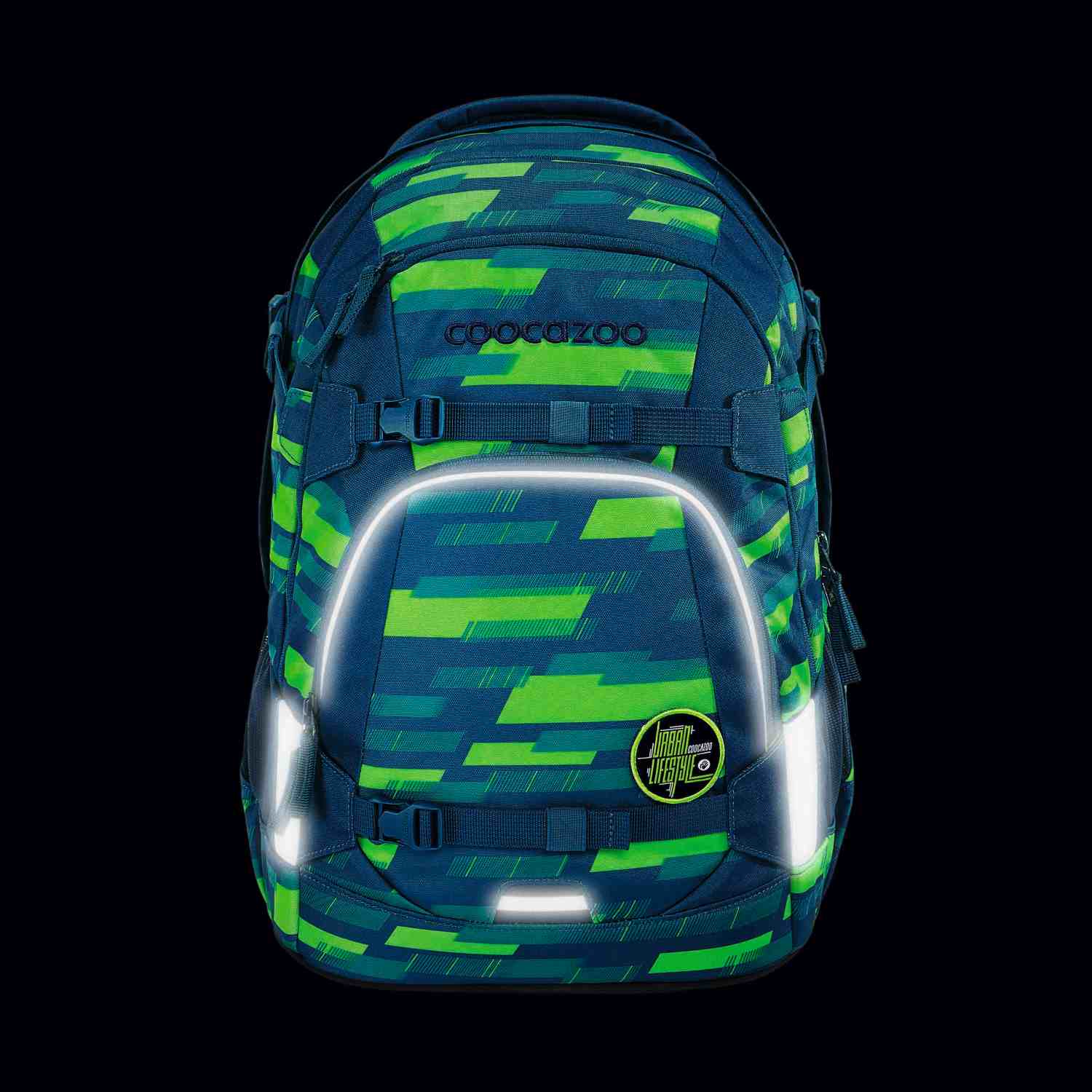 coocazoo Schulrucksack MATE, Lime Stripe