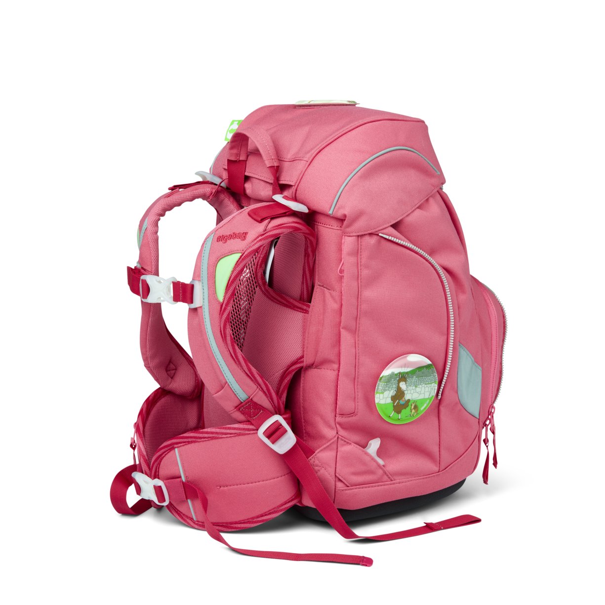 ergobag pack Schulrucksack-Set lamas in Bärjamas ECO HERO