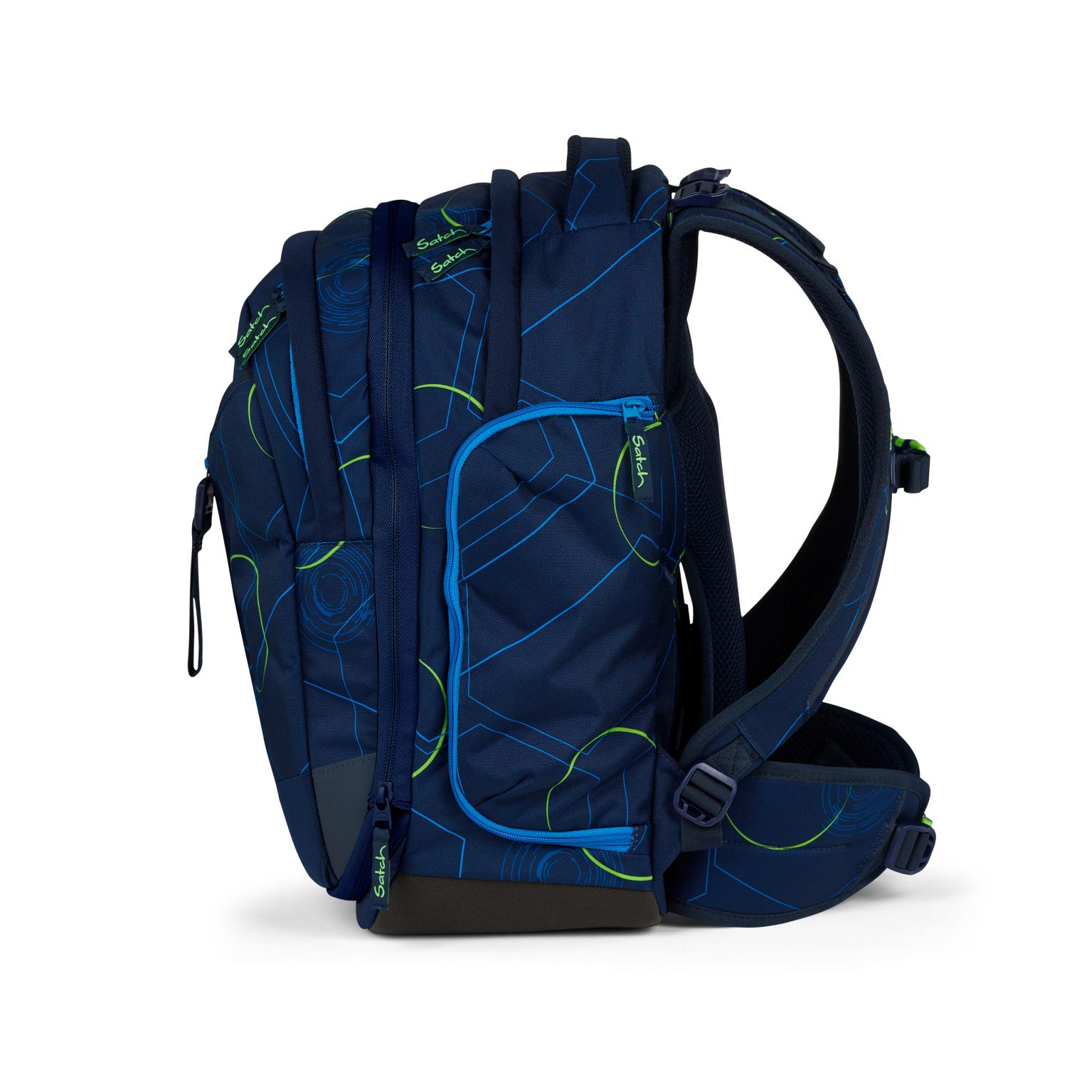 Satch match Schulrucksack Blue Tech