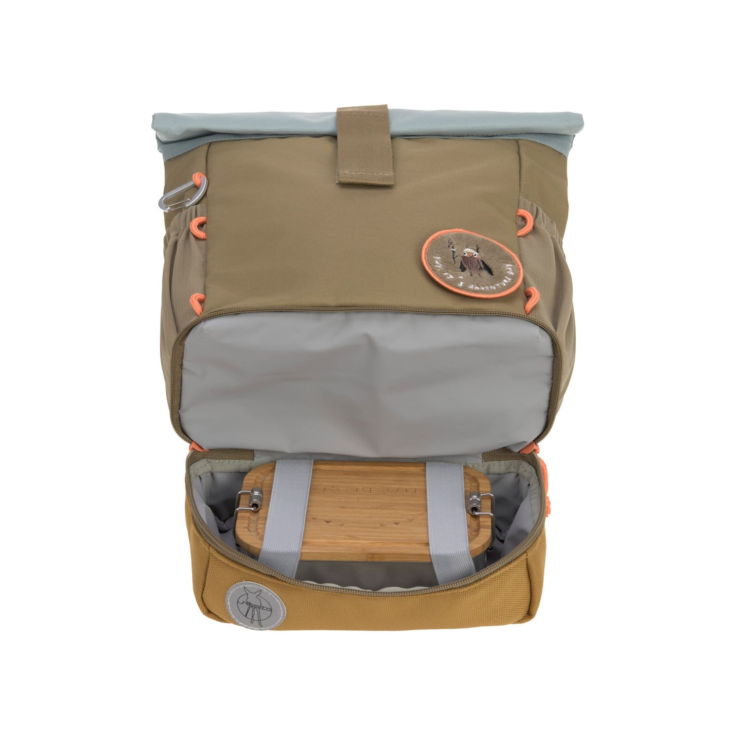 Lässig Kindergartenrucksack Rolltop Nature olive