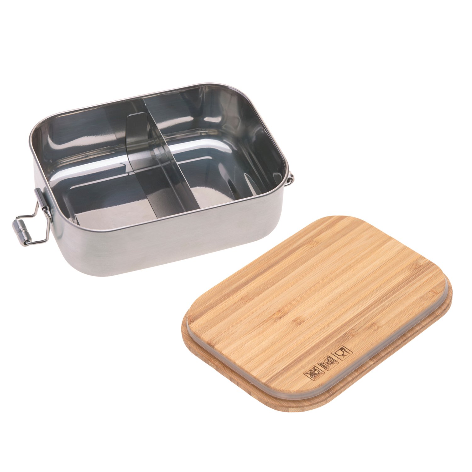 Lässig Brotdose Kinder - Edelstahl Lunchbox, Bamboo Garden Explorer