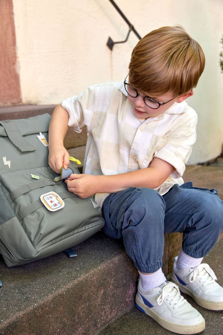 Lässig Kinderrucksack Rolltop green