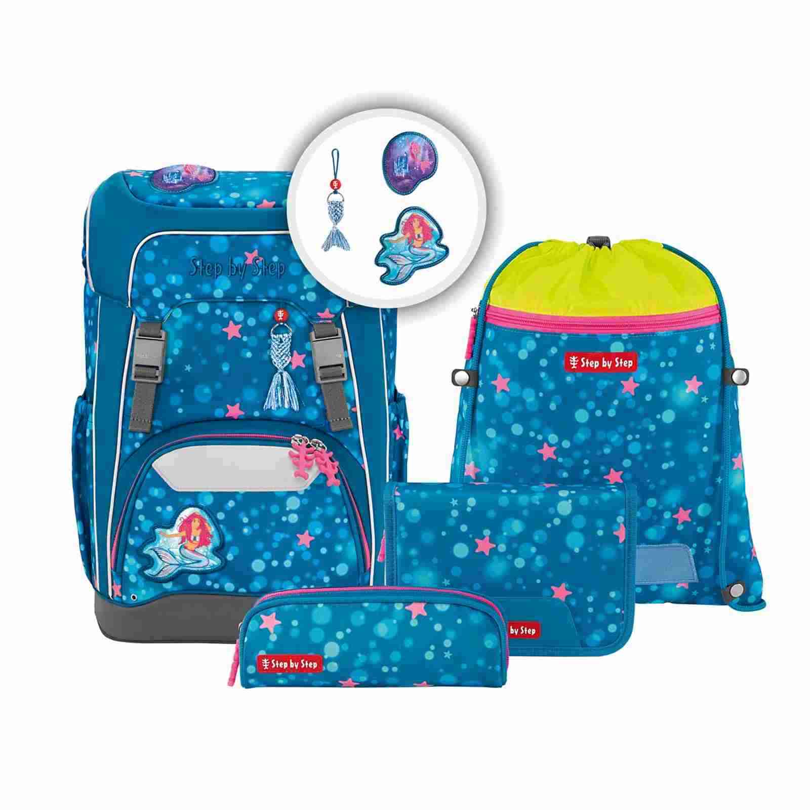 Step by Step GIANT Schulrucksack-Set "Mermaid Lola", 5-teilig