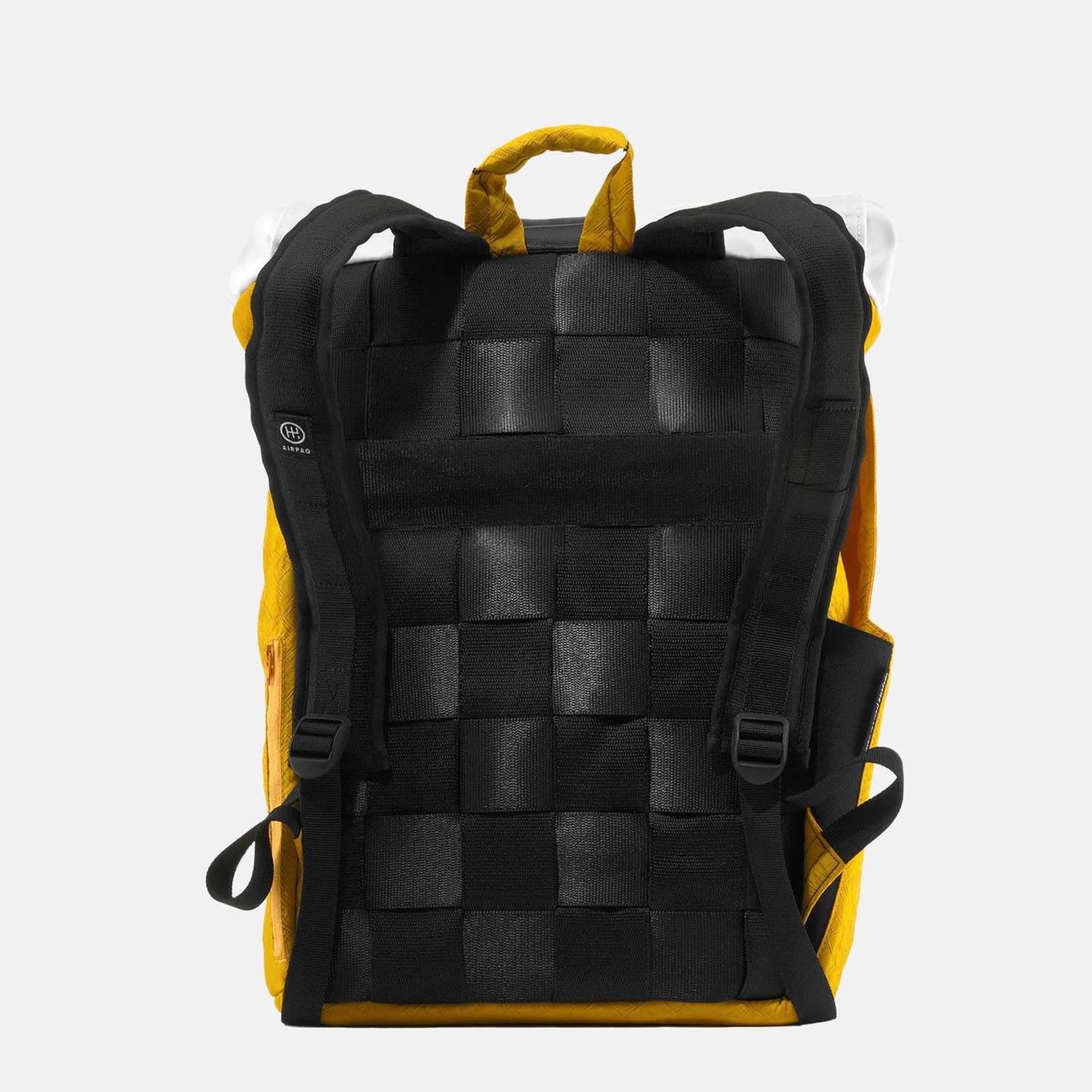 Airpaq Rucksack Rolltop - Weiße Rolle Gelb