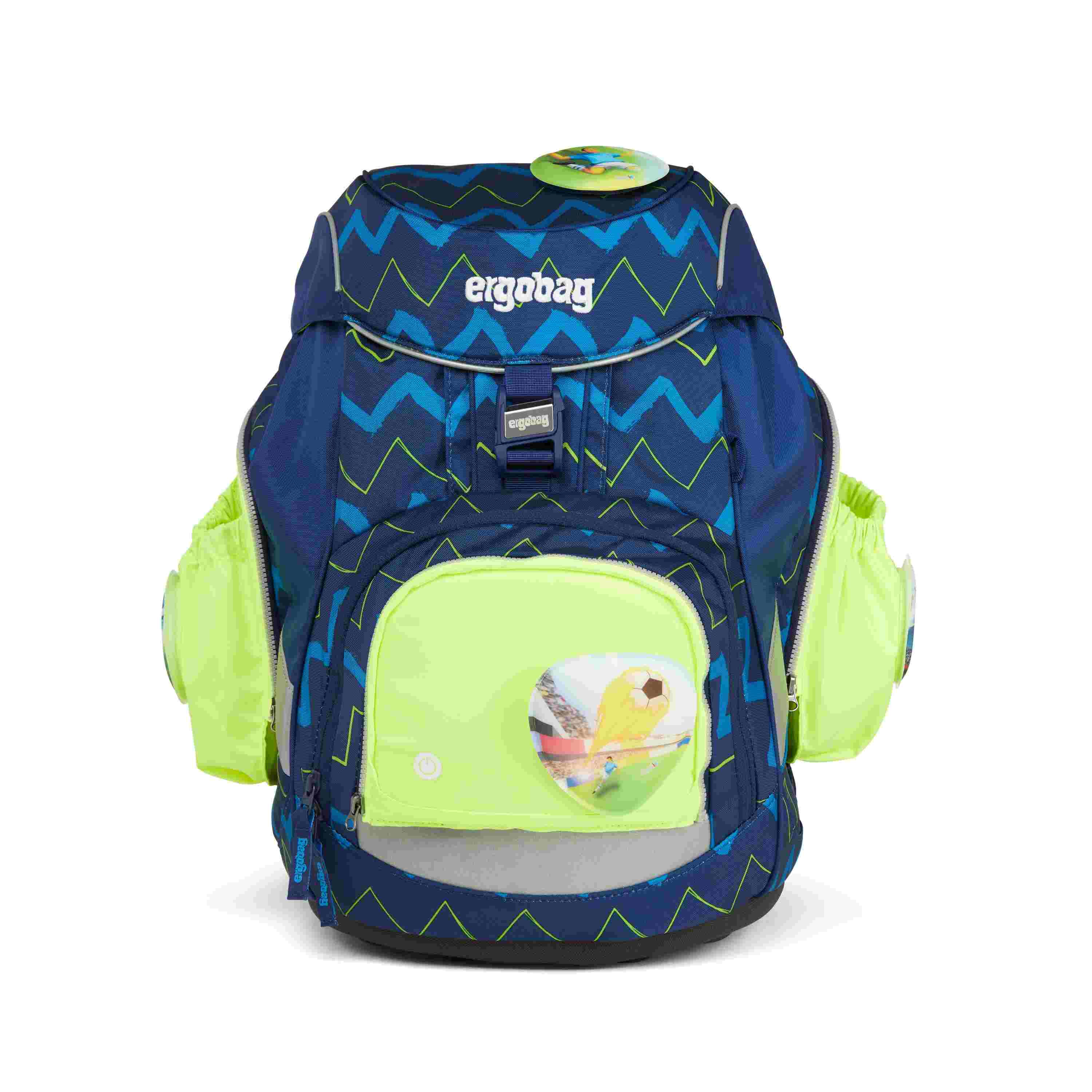 ergobag Fluo LED Seitentaschen Zip-Set Gelb