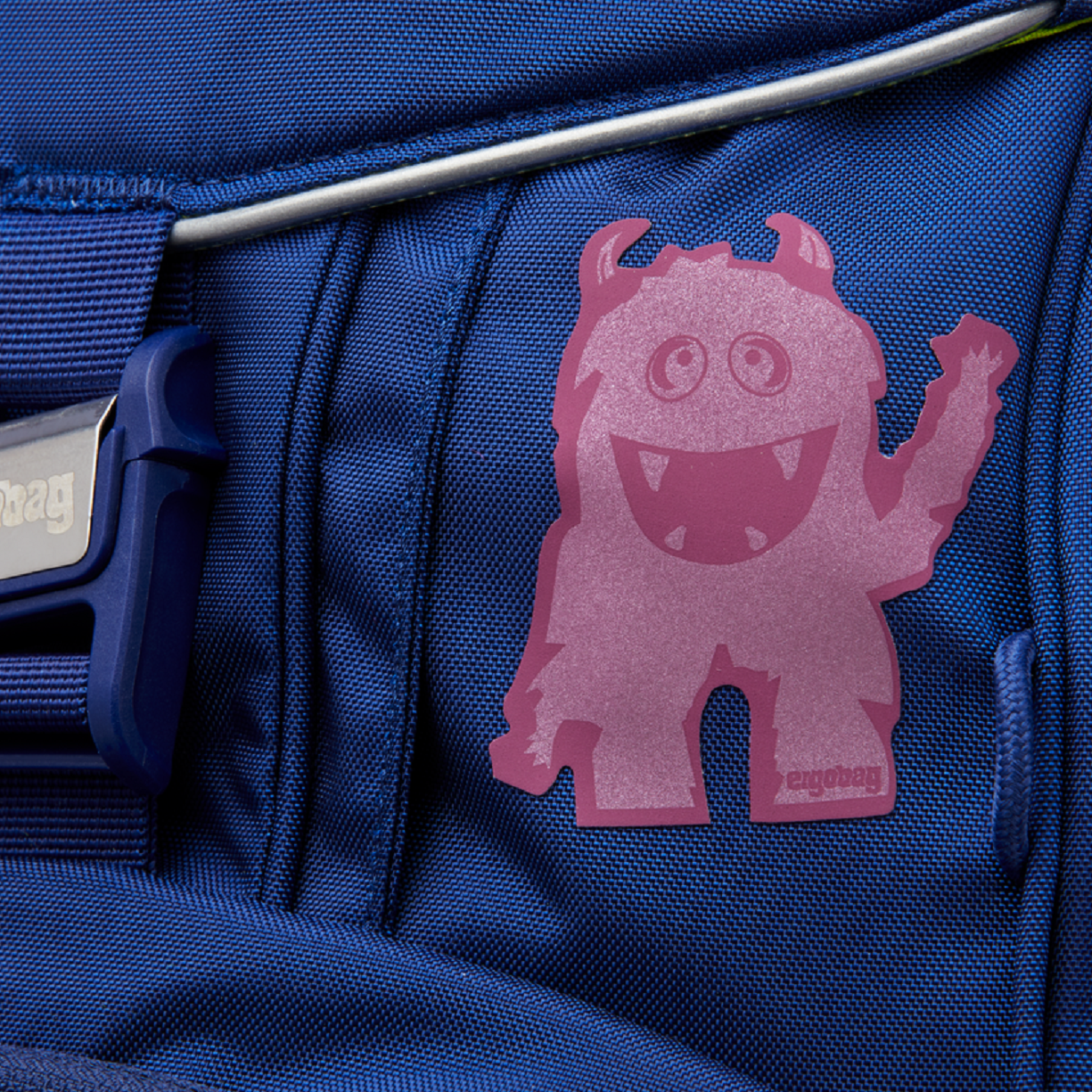 ergobag Sticker Reflexie-Sticker Set Monster Lila