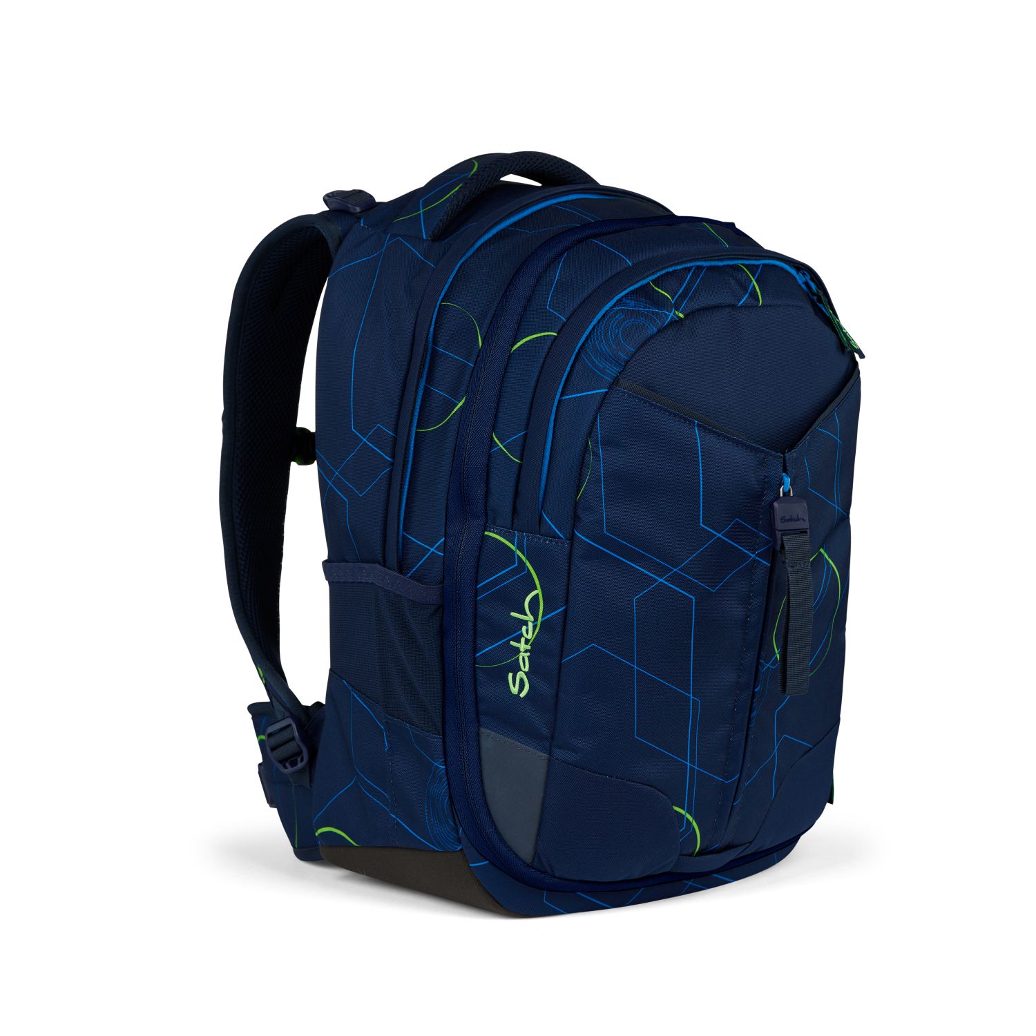 Satch match Schulrucksack Blue Tech