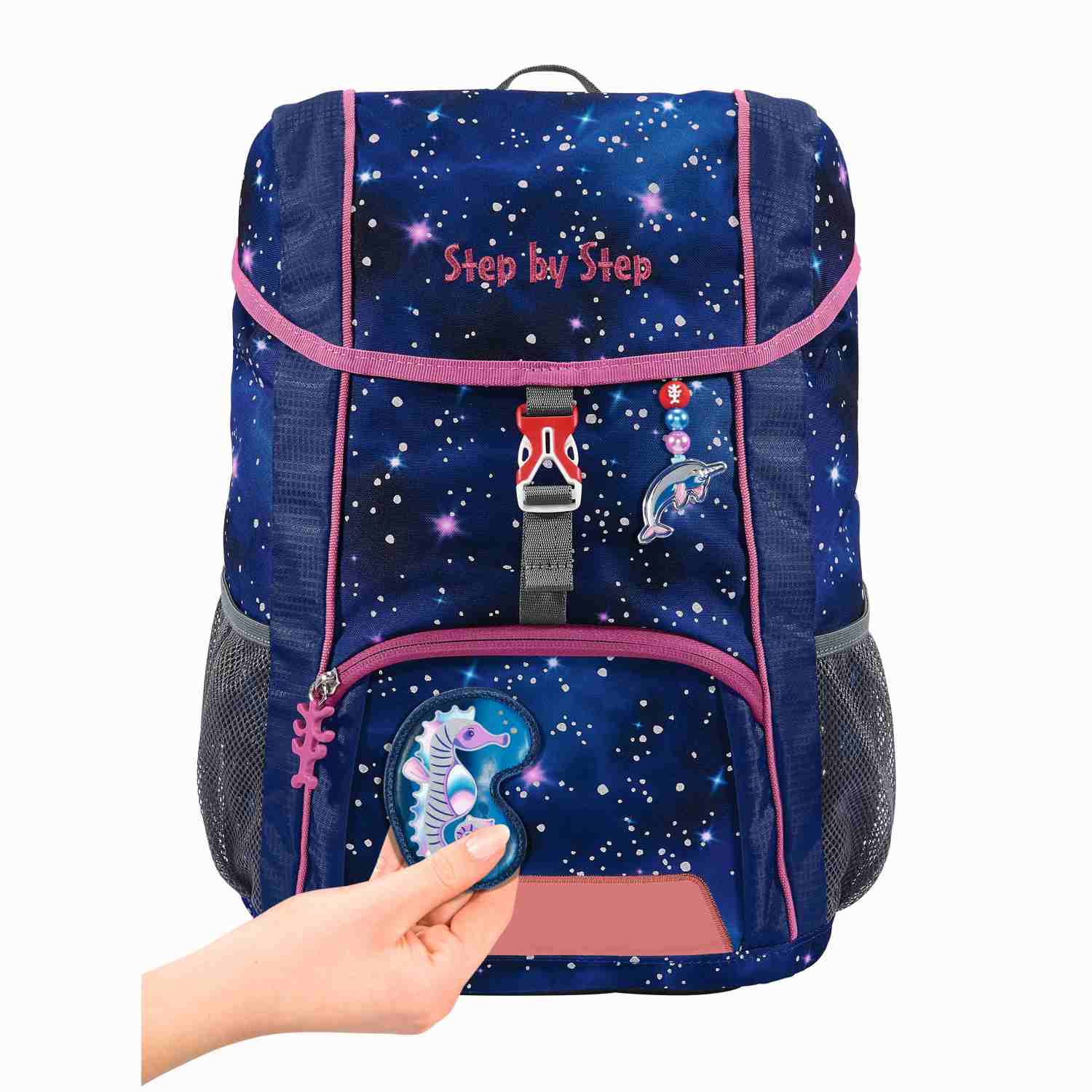 Step by Step KID REFLECT Rucksack-Set "Star Seahorse Zoe", 3-teilig