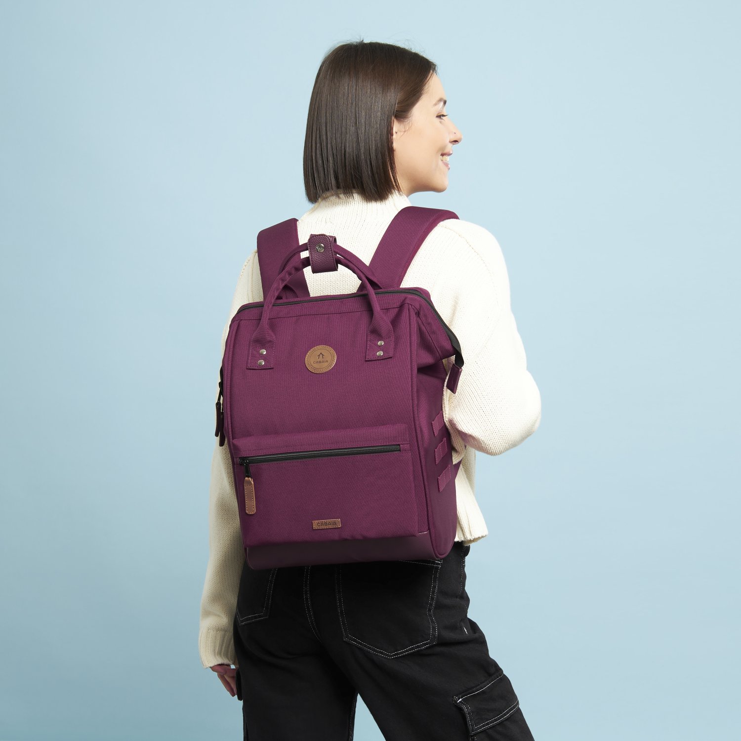 CABAIA Adventurer NICE Oxford Recycled Rucksack Medium Bordeaux