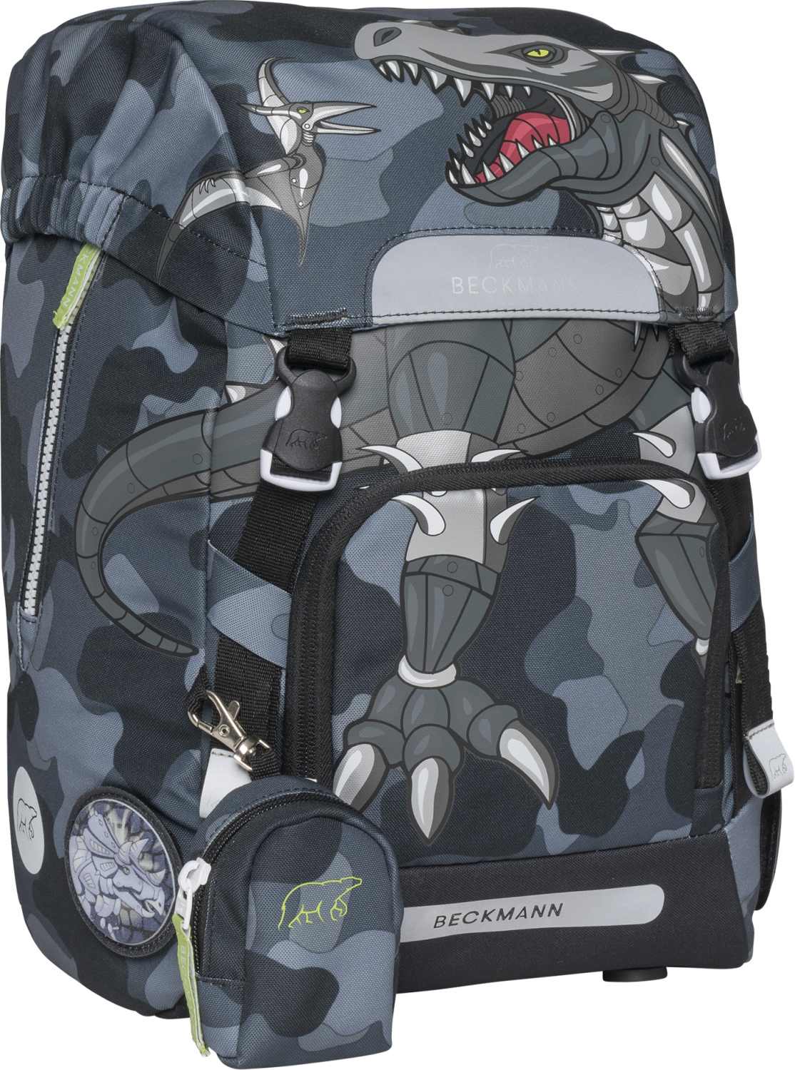 Beckmann Schulranzenset Classic 22 - 6-Tlg. Set Camo Rex