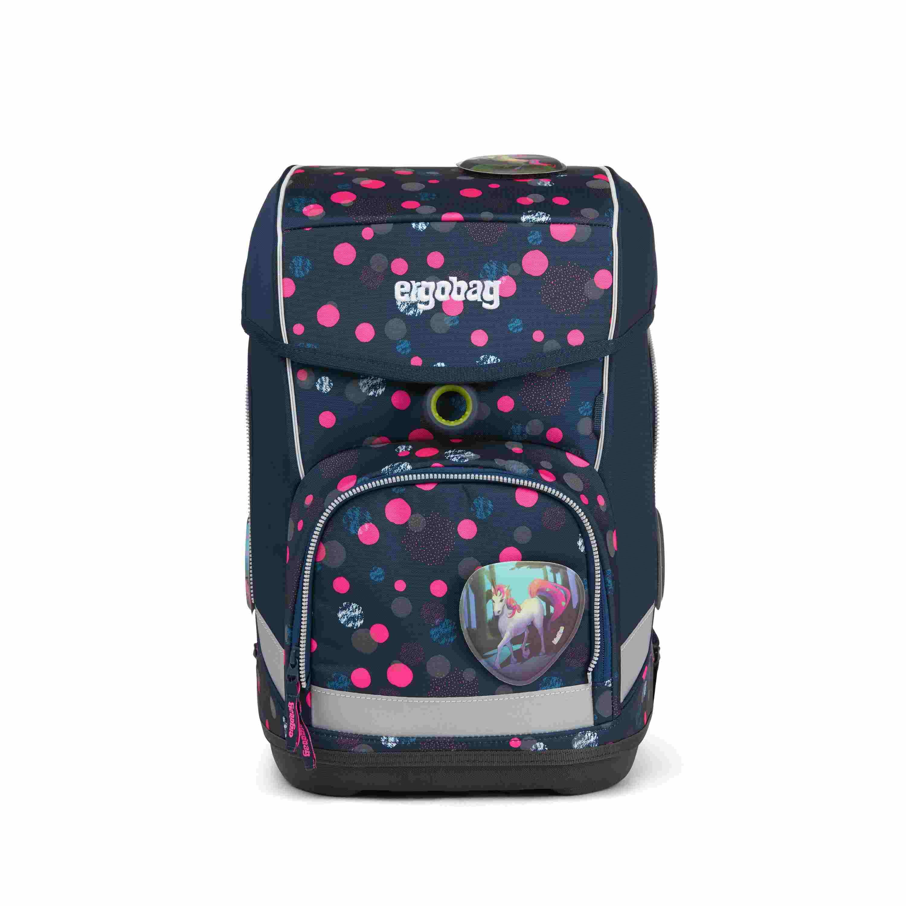 ergobag cubo Schulranzen-Set PhantBärsiewelt Glow