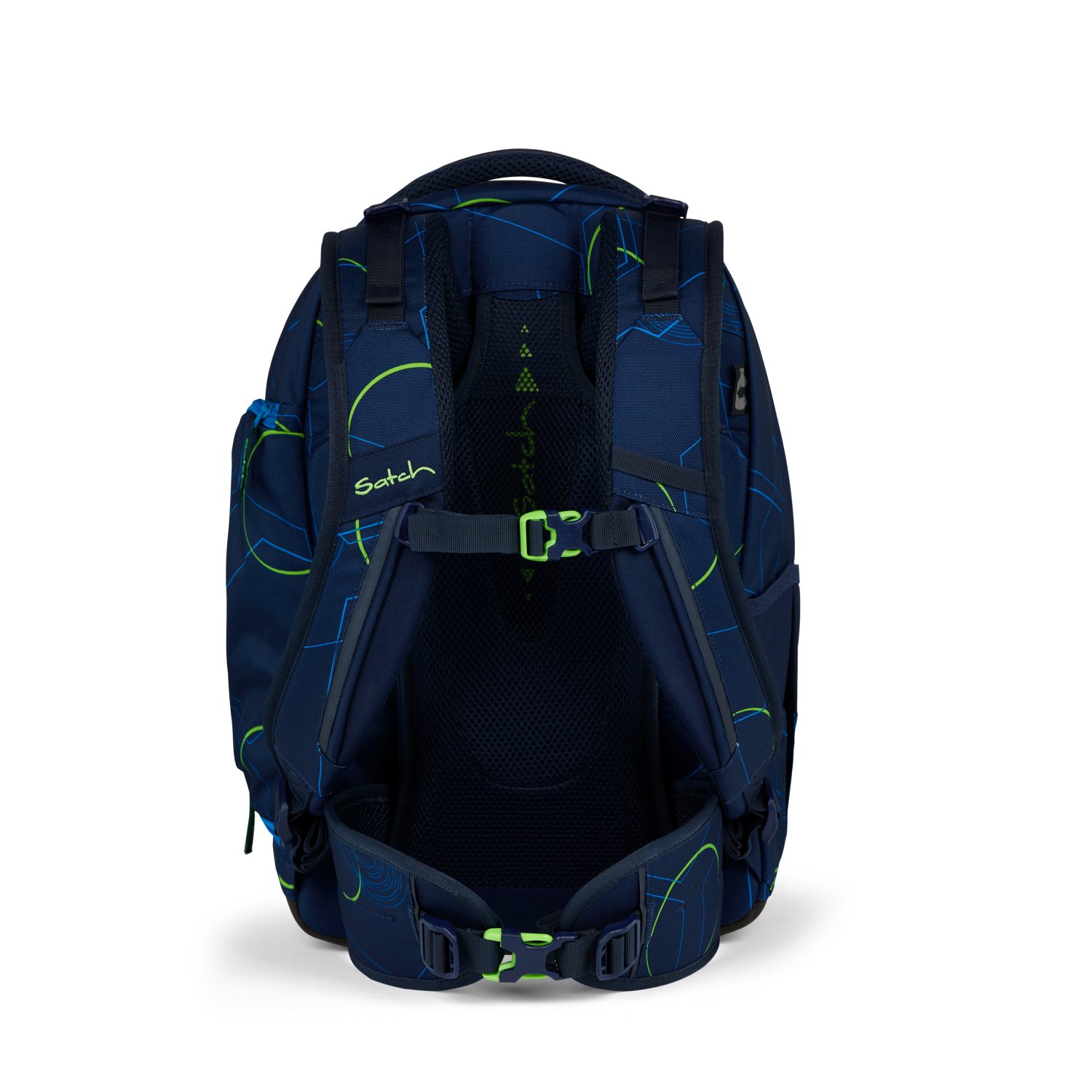 Satch match Schulrucksack Blue Tech