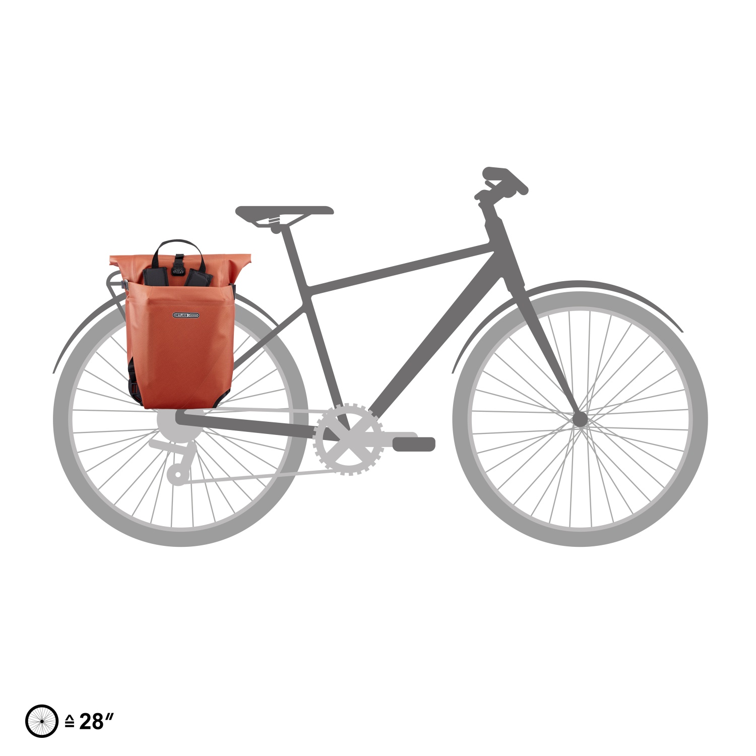 ORTLIEB Vario QL2.1 Fahrradrucksack 20L rooibos