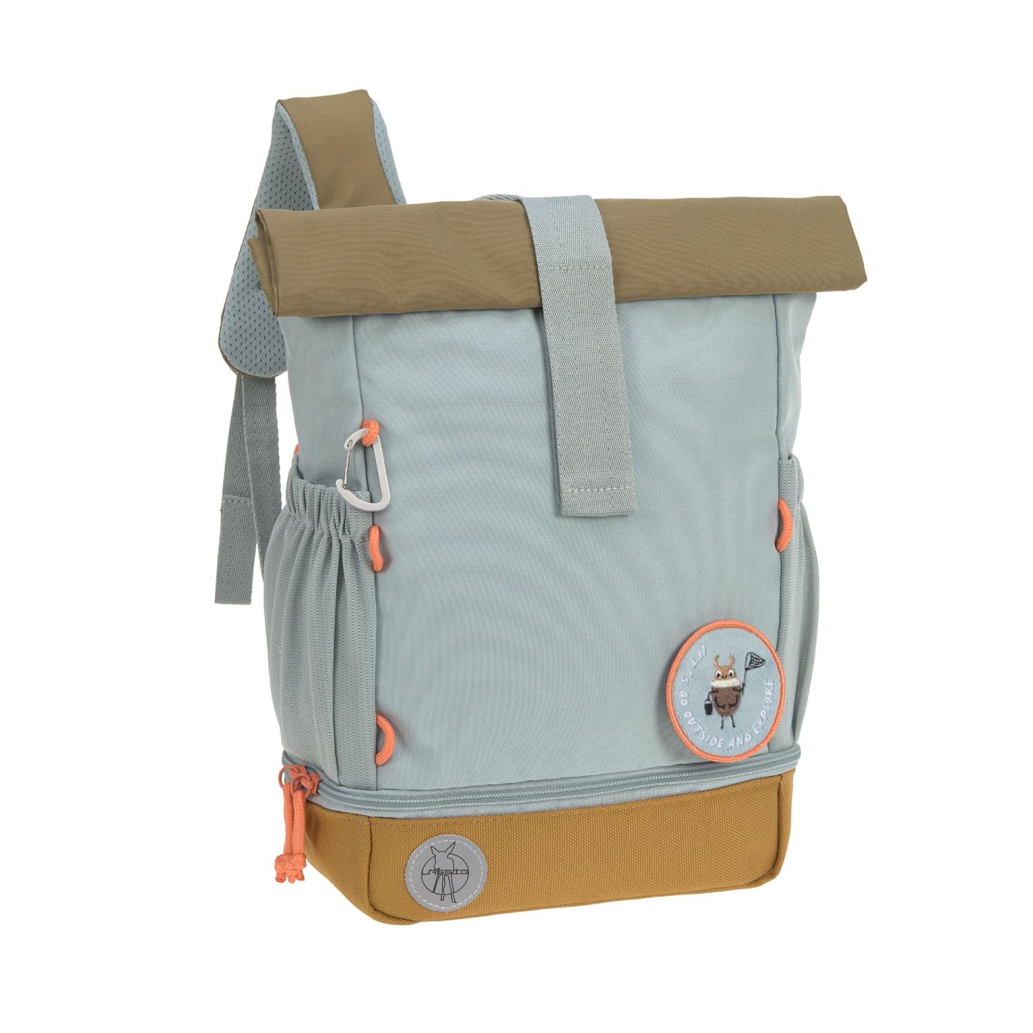 Lässig Kindergartenrucksack Rolltop Nature light blue