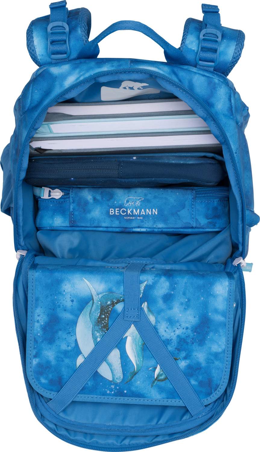 Beckmann Schulranzenset Active Air FLX - 6-Tlg. Set Ocean