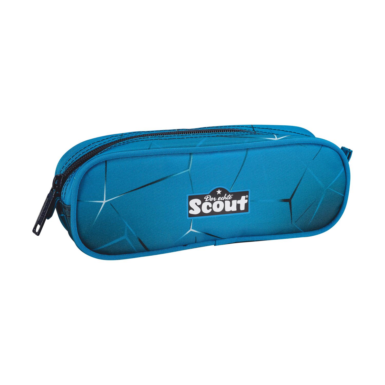 Scout Alpha Schulranzen-Set 4 teilig Exklusiv Safety Light Polar Blue