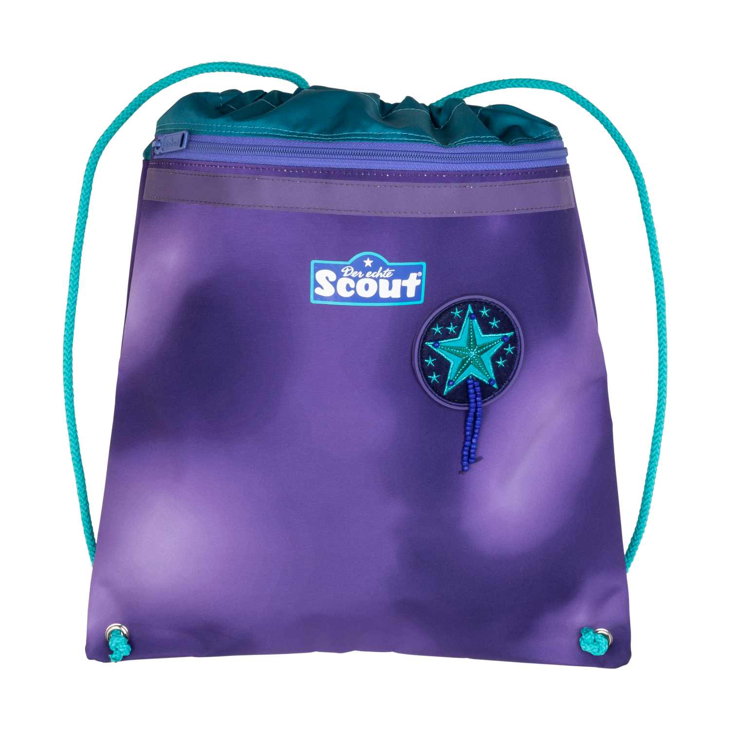 Scout Alpha Exklusiv Superflash Purple Magic Schulranzen-Set 4-teilig