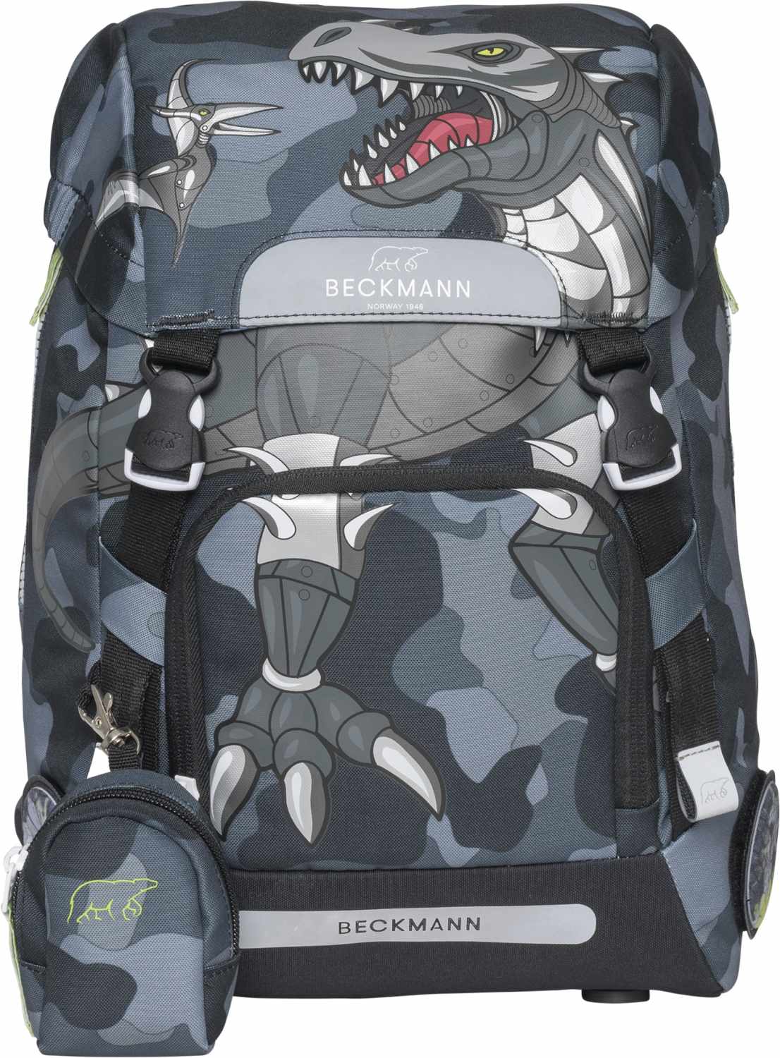 Beckmann Schulranzenset Classic 22 - 6-Tlg. Set Camo Rex